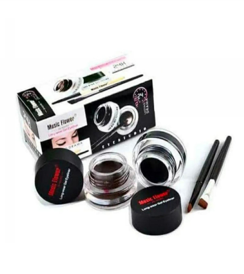 2 in 1 brown and black kajal