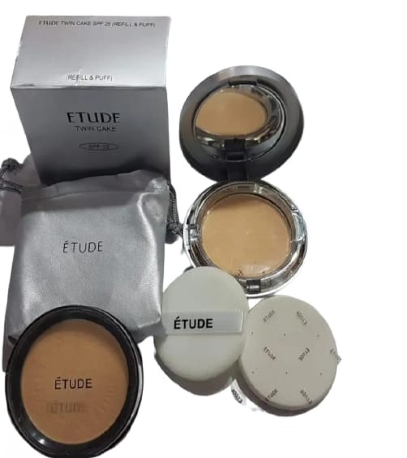 2 In 1- Face Powder Compact Kit