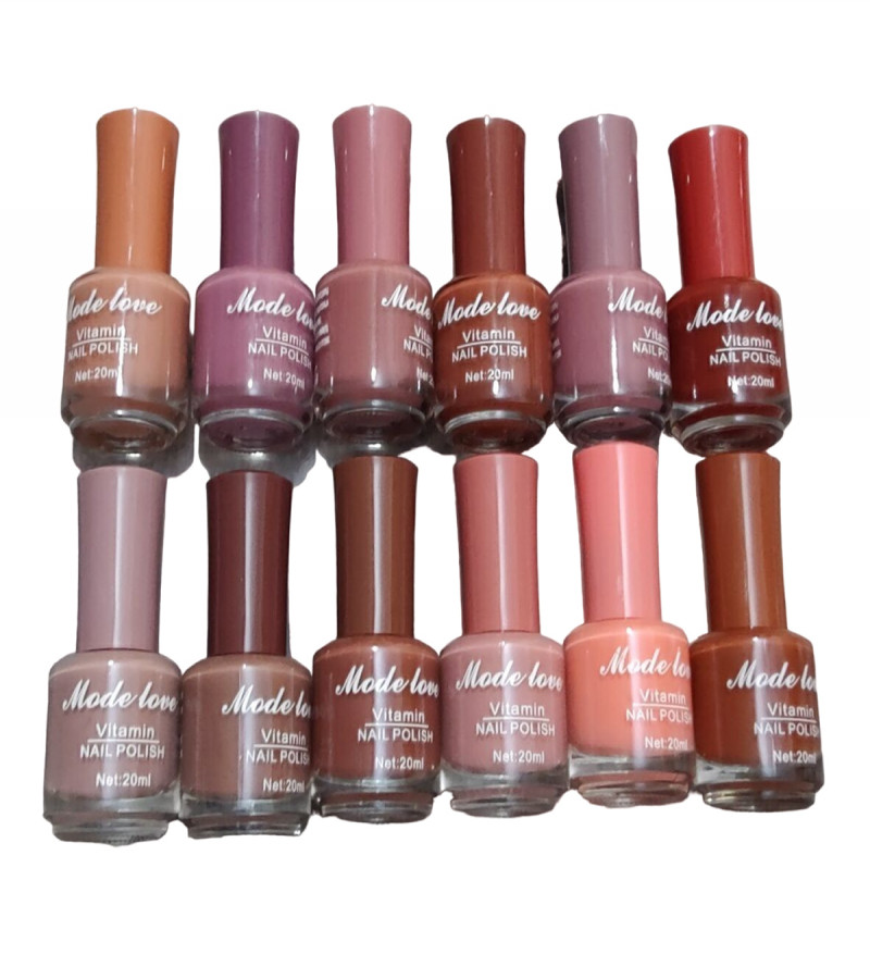 Beautiful Colour Nail Polish Pack Of 12
