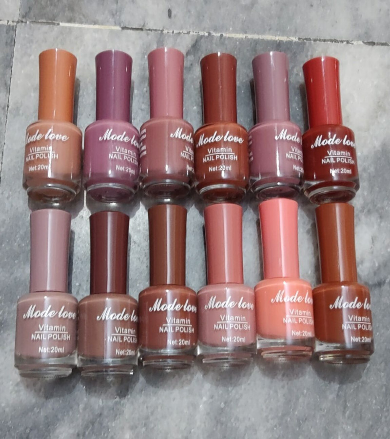 Beautiful Colour Nail Polish Pack Of 12