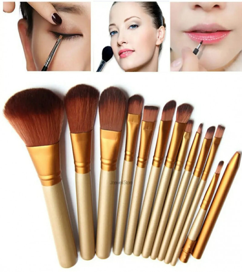 Brush Craft Complete Set of 12 Professional Makeup Brushes for Perfect Blends and Finishes