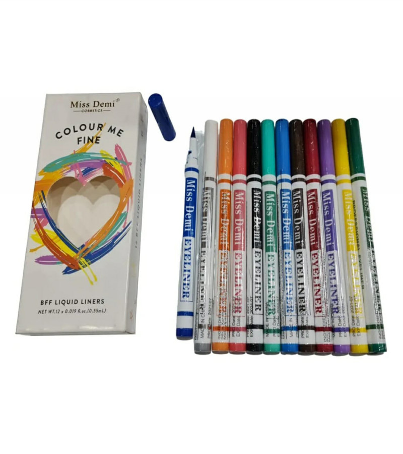 Color Marker Eye Liner pack of 12