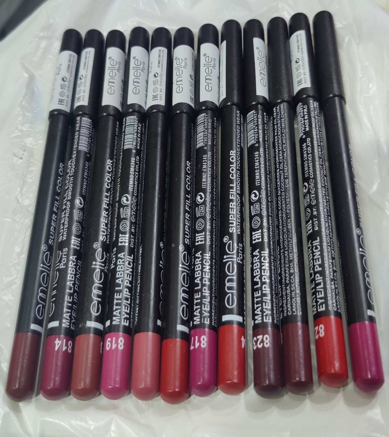 EYE AND LIP PENCILS PACK OF 12