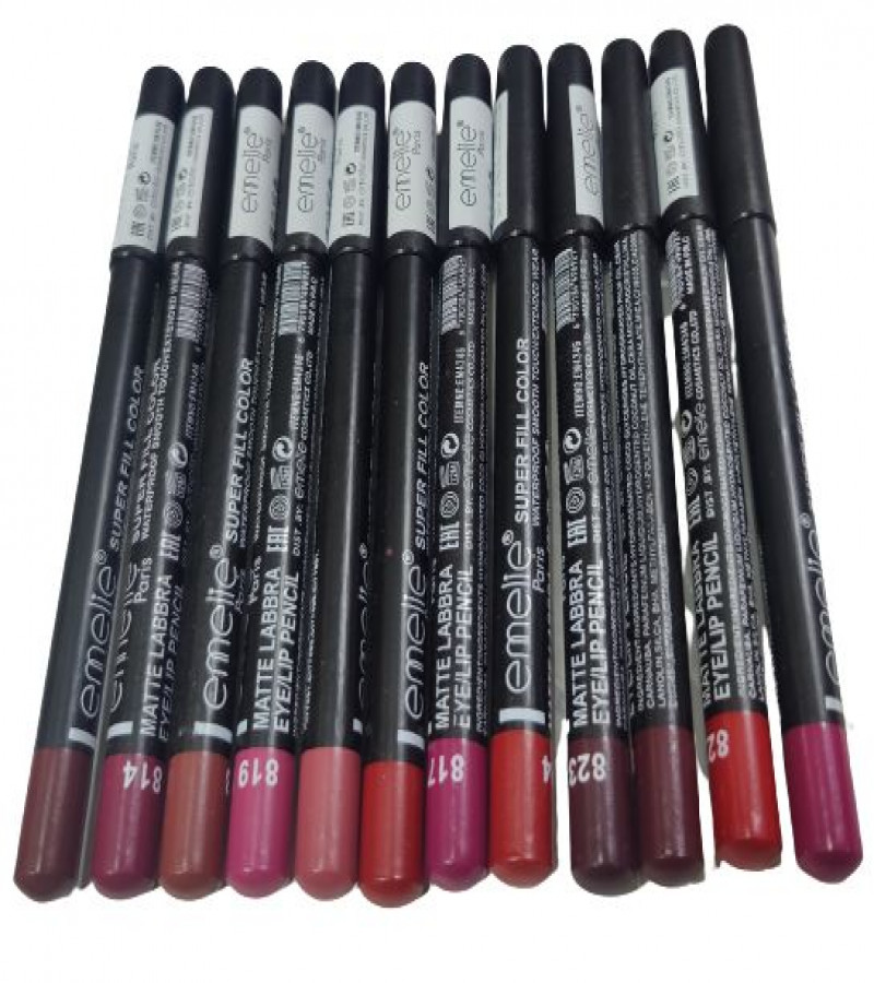 EYE AND LIP PENCILS PACK OF 12