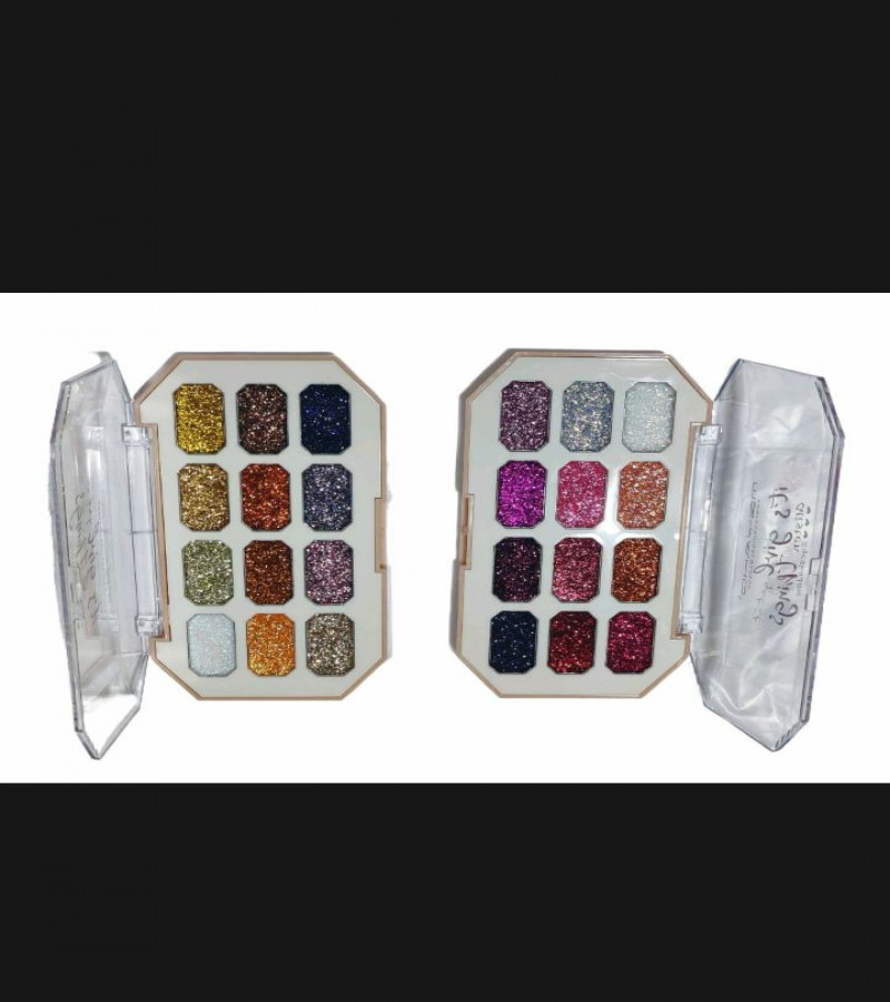 GLITTER EYESHADOW KIT 12 COLOR PACK OF 1