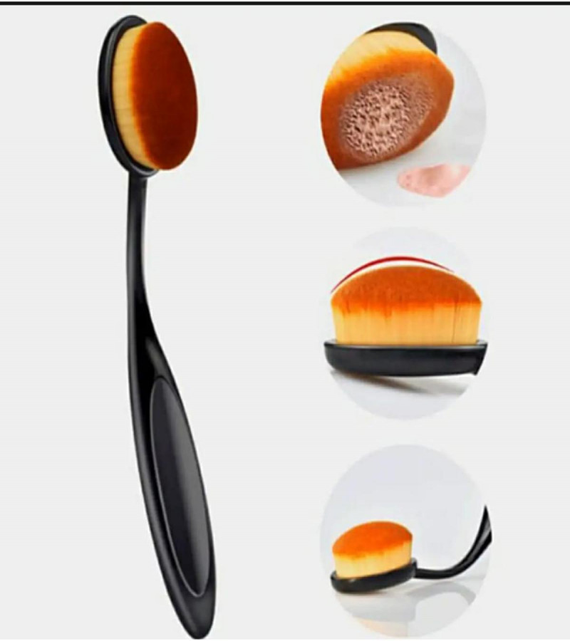 Graceful Touch Oval Makeup Foundation Brush for Effortless Beauty Blends