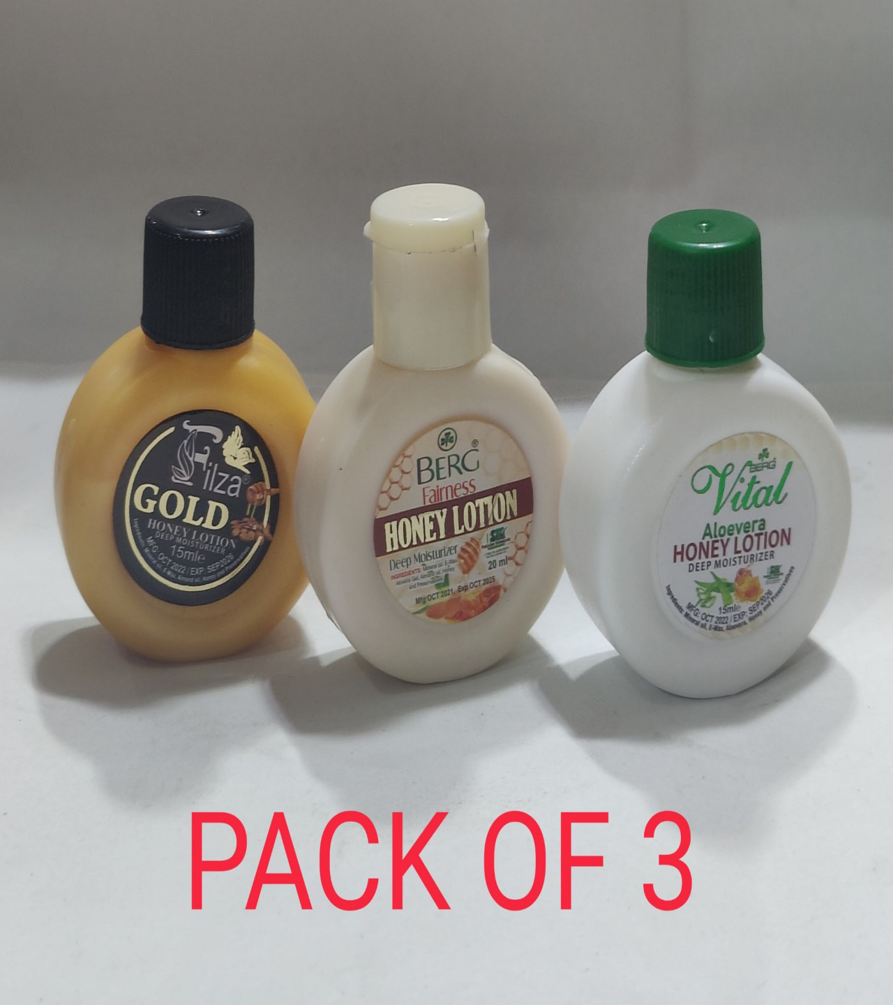 Lotion Moisturizer Pocket Pack Of 3