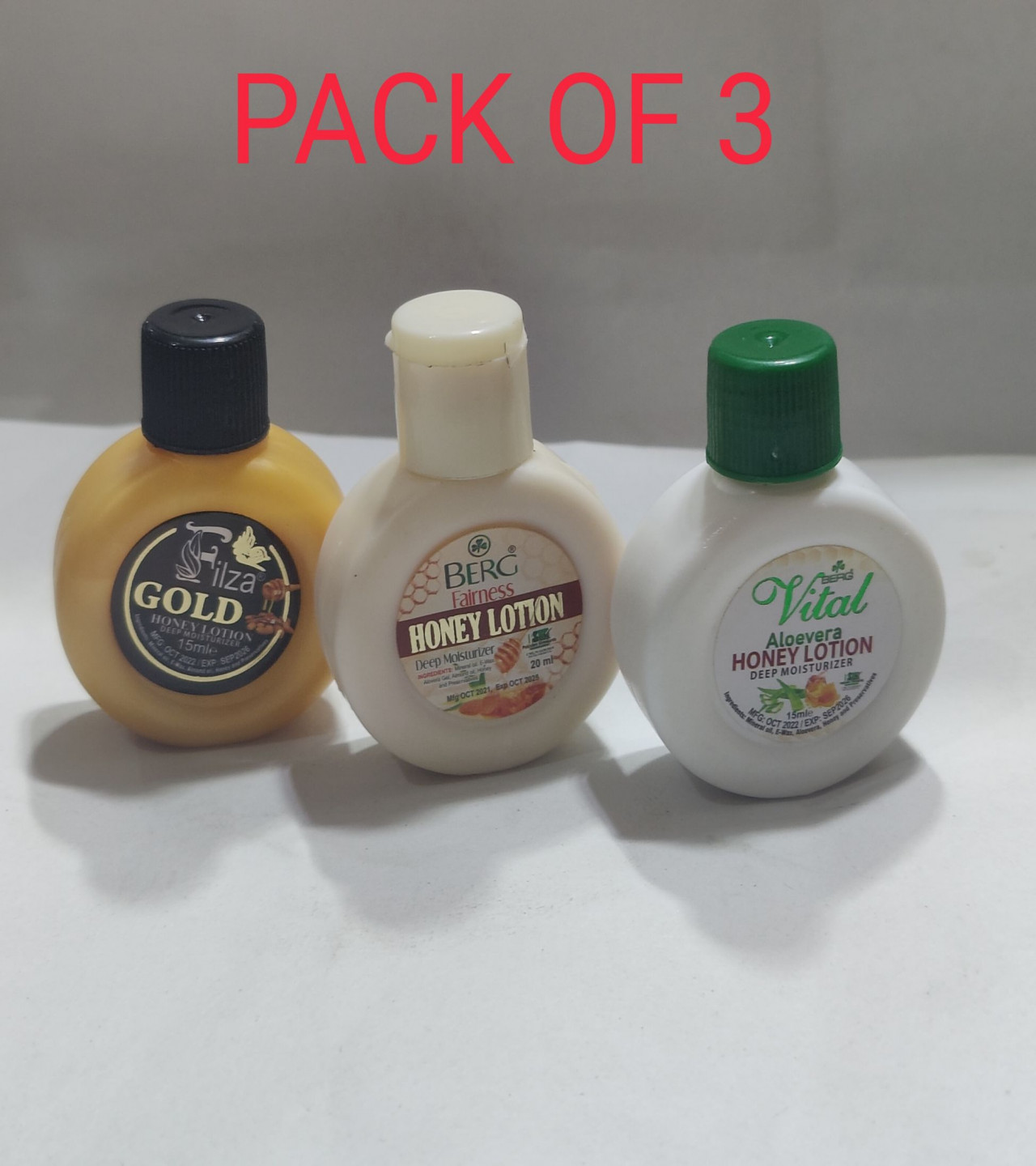 Lotion Moisturizer Pocket Pack Of 3