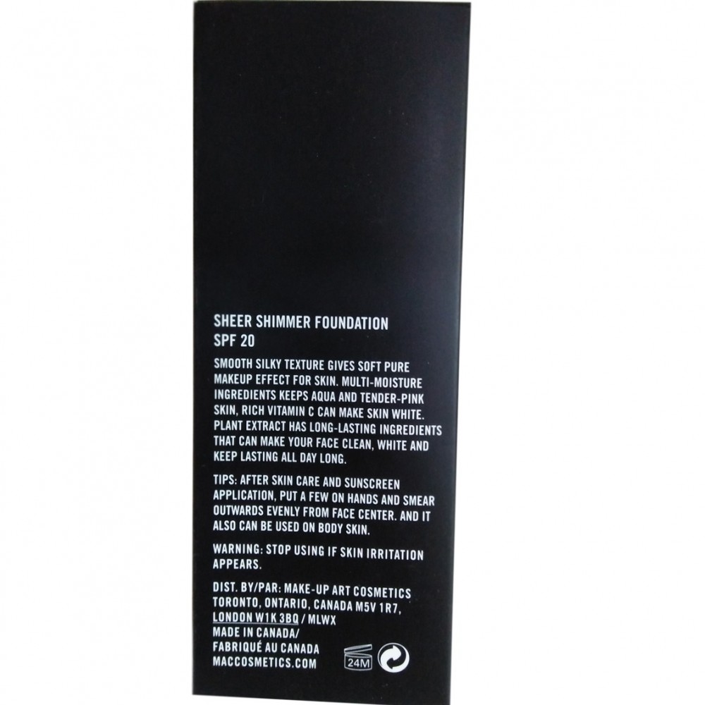 MAC BB Sheer Shimmer Foundation With SPF 20 - 60 G