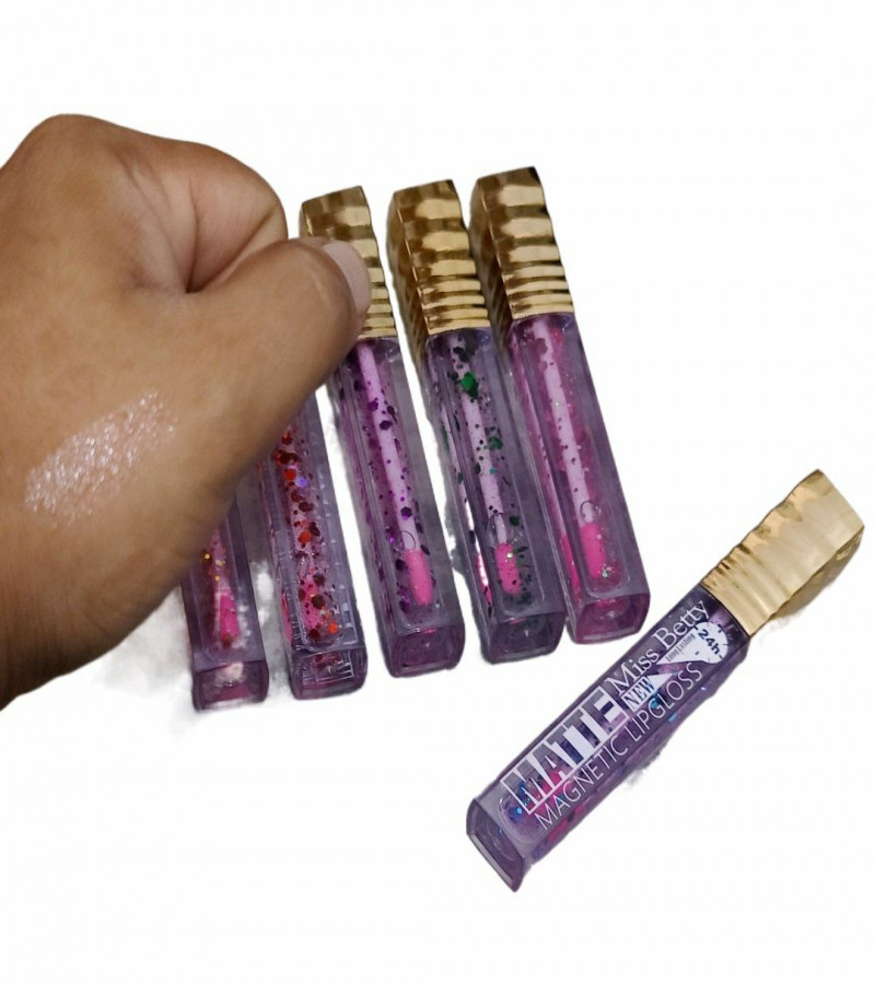 Magnetic Charm Pack of 6 Magnetic Lip Glosses for Stunning and Lasting Shine