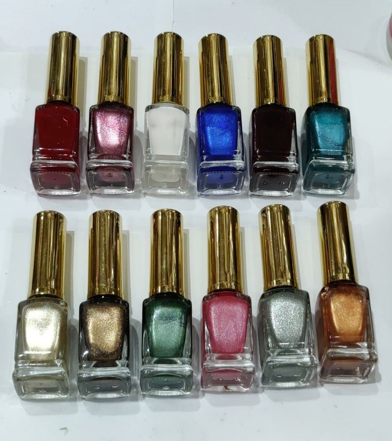 pack of 12 nail polish beautiful colours