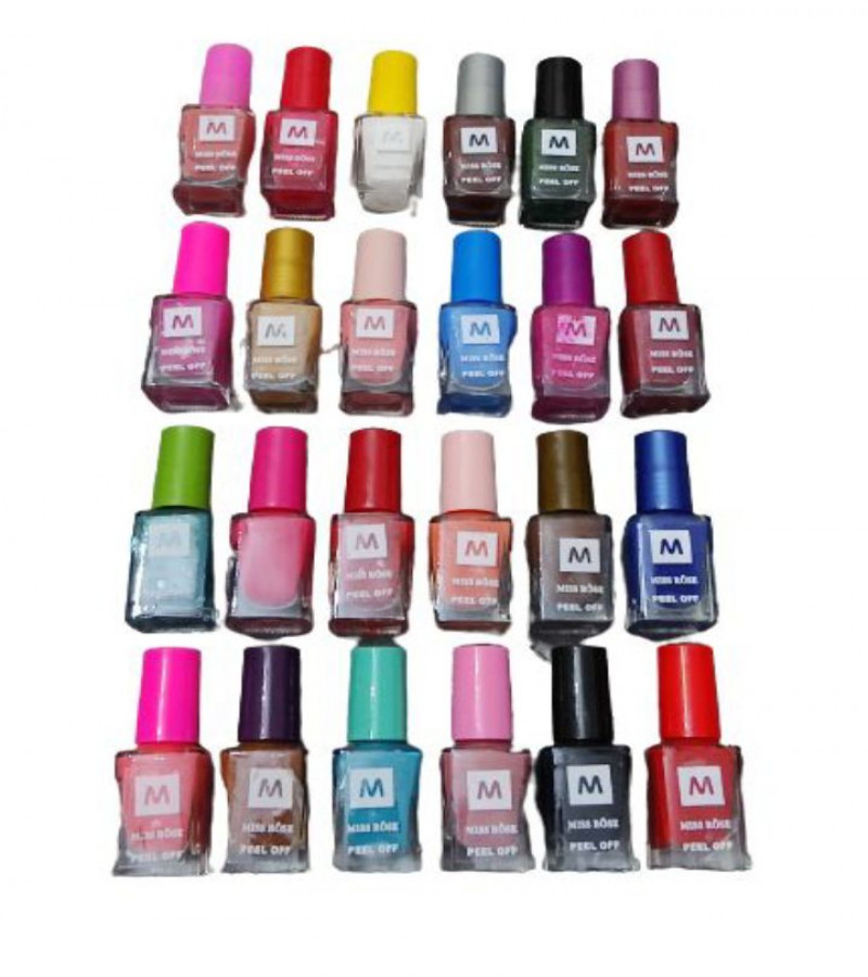 PEEL OFF NAIL POLISH PACK OF 12 RANDOM COLORS