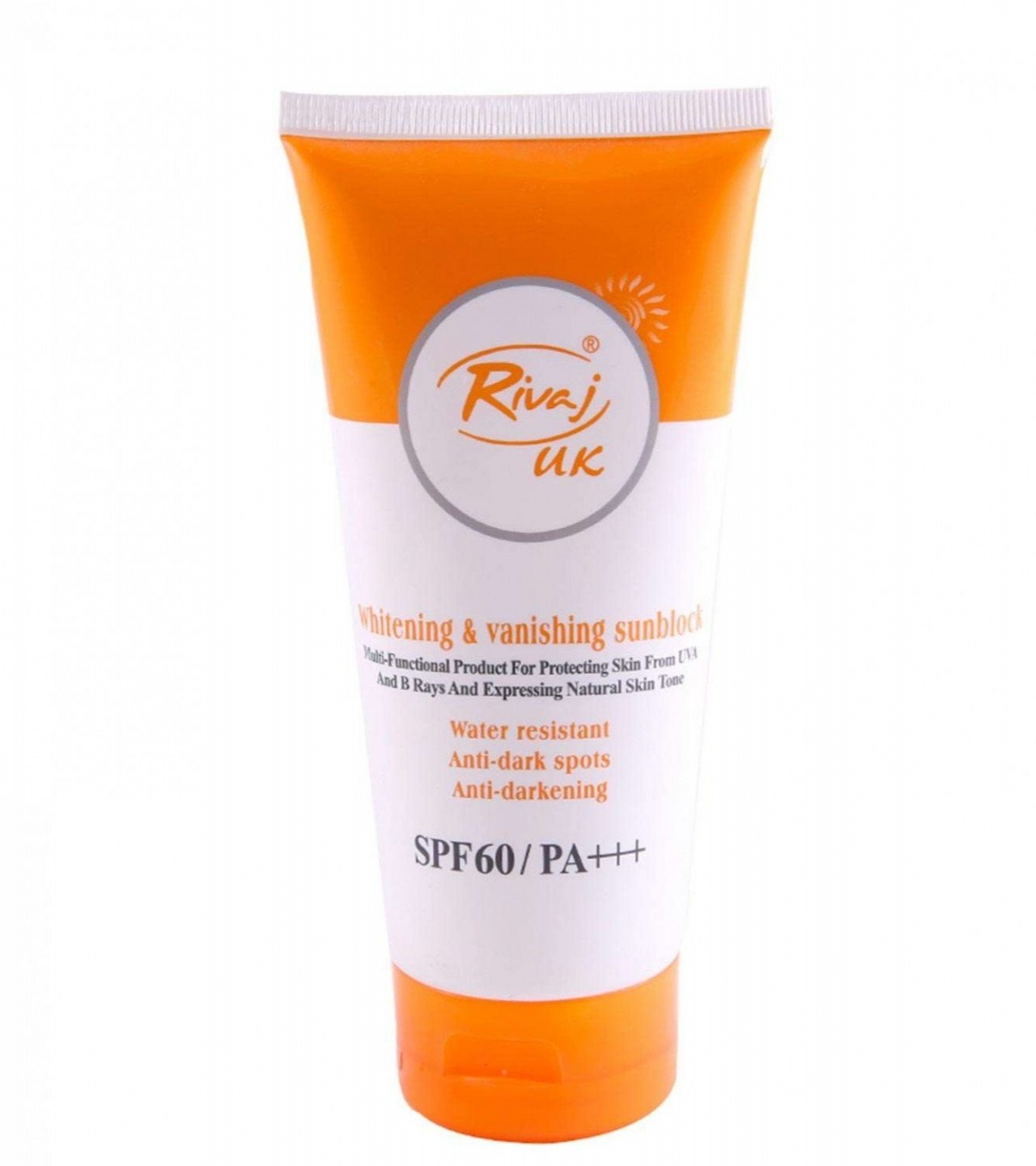 Rivaj UK- Whitening and Vanishing Sunblock SPF 60/P+++