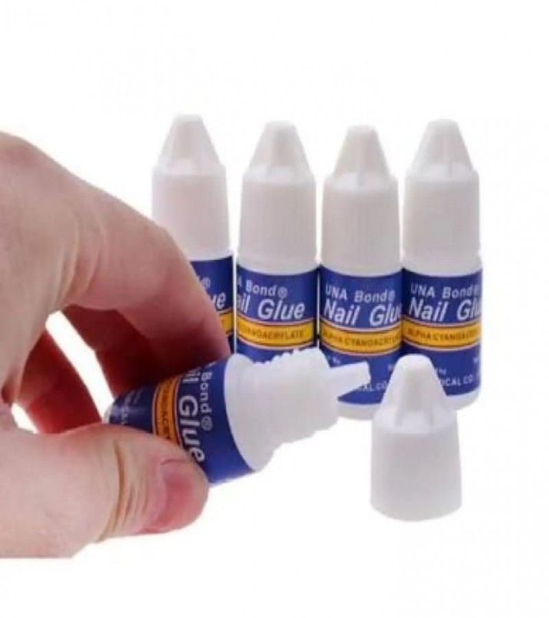 Secure Stylings: Pack of 5 Nails Glue for Long-Lasting and Flawless Nail Art