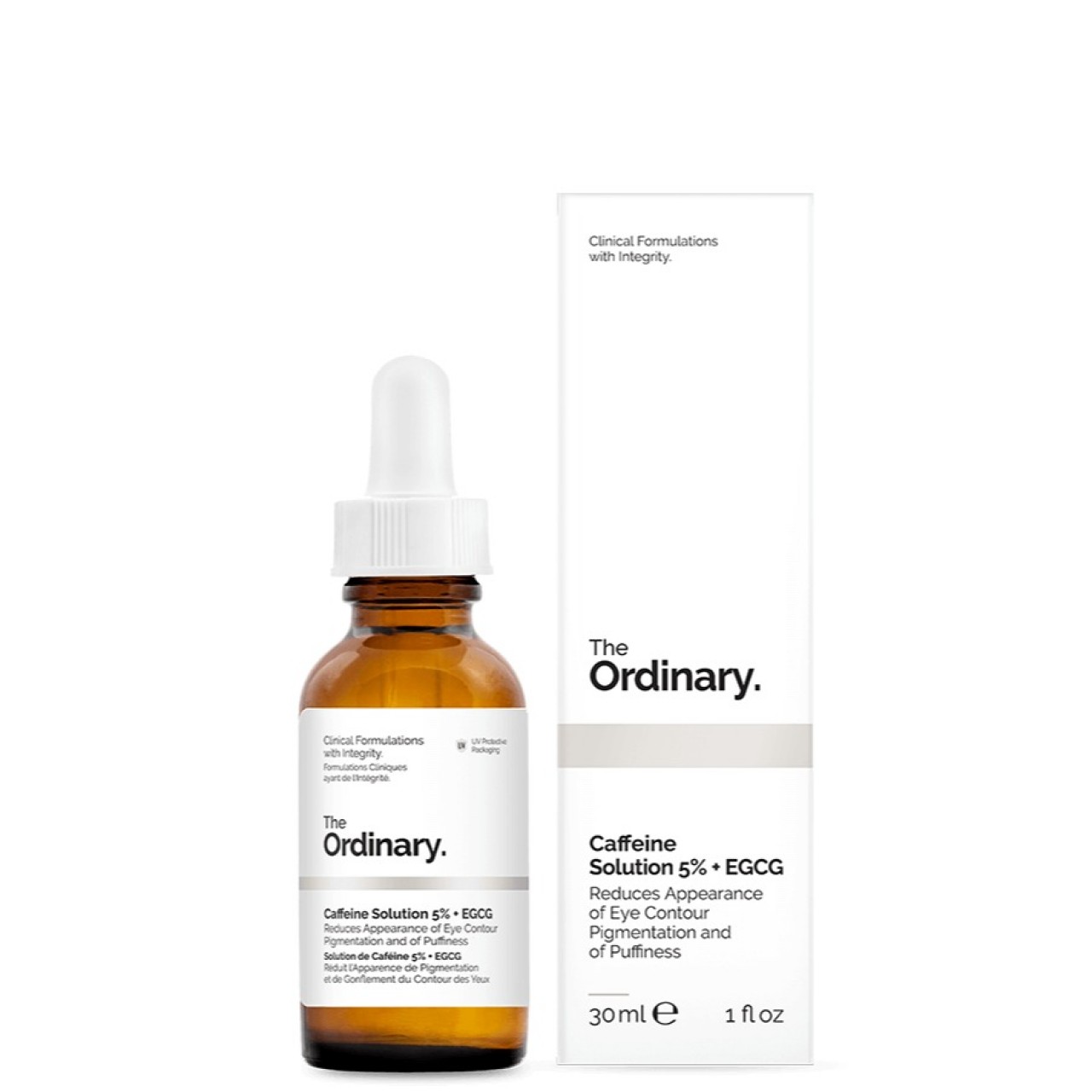 The Ordinary 5% Caffenie + EGCG Eye Serum Eliminate Best Eye Cream for Wrinkles Dark Circle Puffines