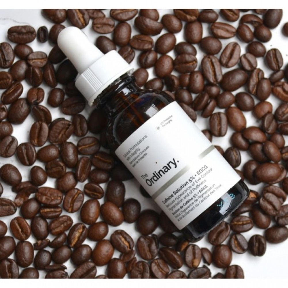 The Ordinary 5% Caffenie + EGCG Eye Serum Eliminate Best Eye Cream for Wrinkles Dark Circle Puffines