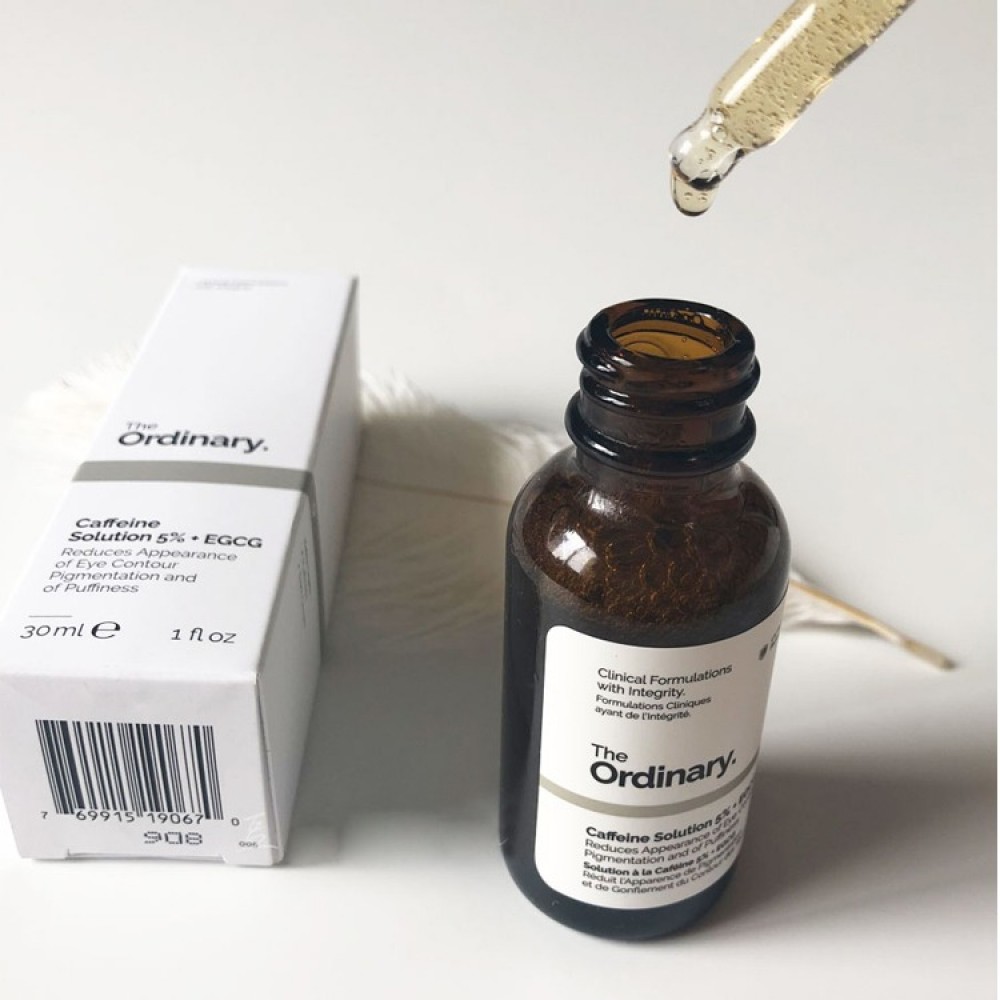 The Ordinary 5% Caffenie + EGCG Eye Serum Eliminate Best Eye Cream for Wrinkles Dark Circle Puffines